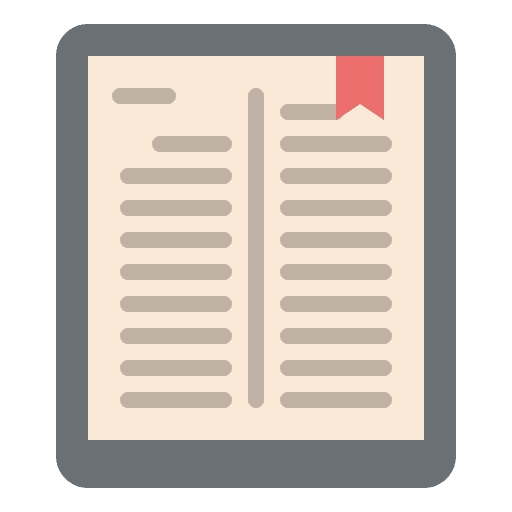 Ebook ebook files and folders paper icon