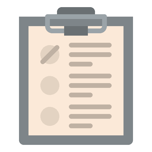 List paper document list icon