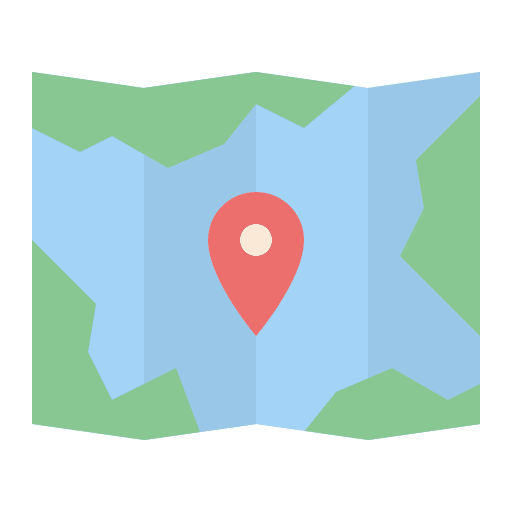 Map location document geography icon