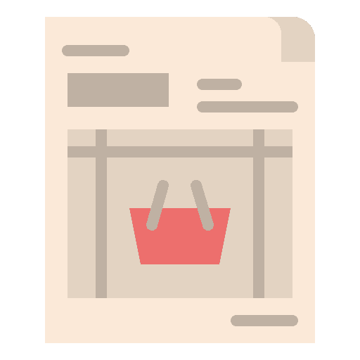 Purchase order text billing invoice icon