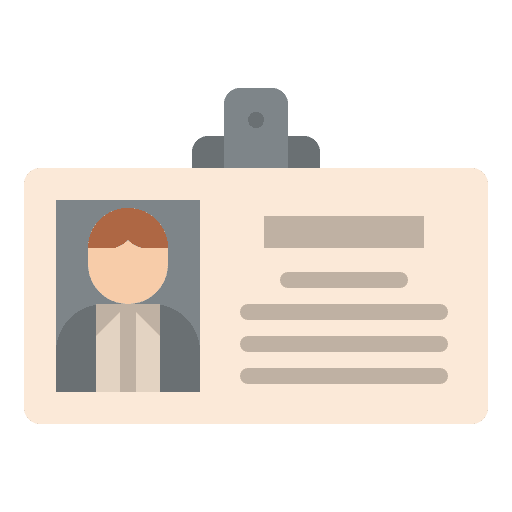 Student card identity academic identification icon