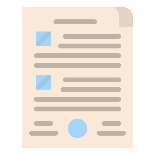Agreement files business agreement icon