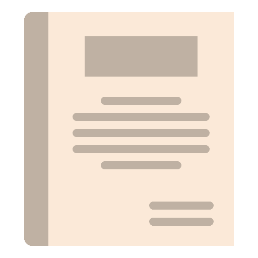 Book files and folders documents text icon