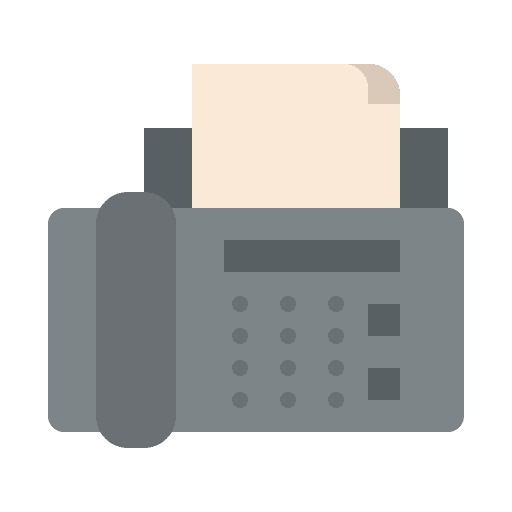 Fax documents device files and folders icon