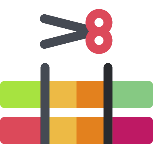 Clip editing edit tools entertainment film editing icon