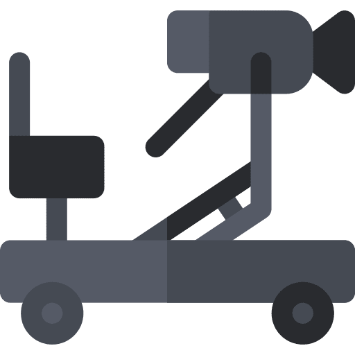 Camera dolly cinema camera dolly entertainment icon