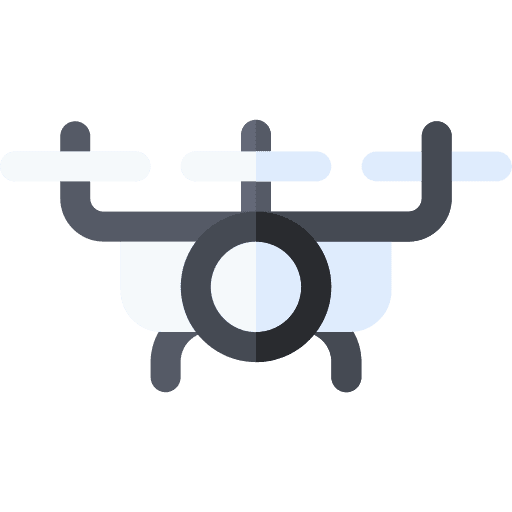 Camera drone internet quadcopter transportation icon