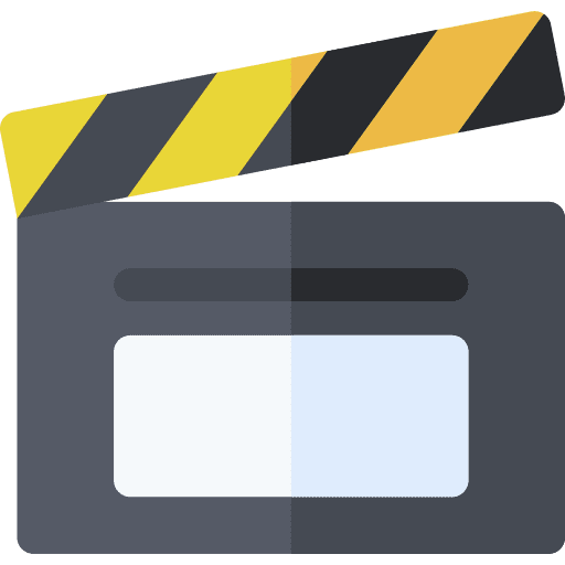 Clapperboard filming clapperboard photographic film icon