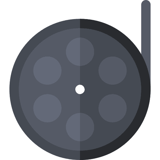 Film reel entertainment technology movie icon