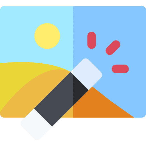 Image correction art landscape edit tools icon