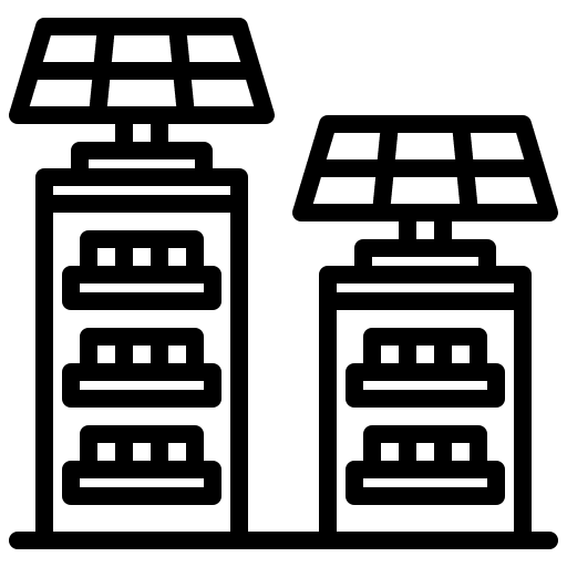 Solar cell technology electronics solar cell icon