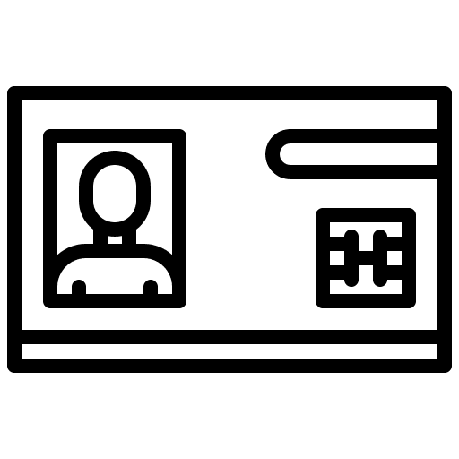 Id card smart city wireless id card icon