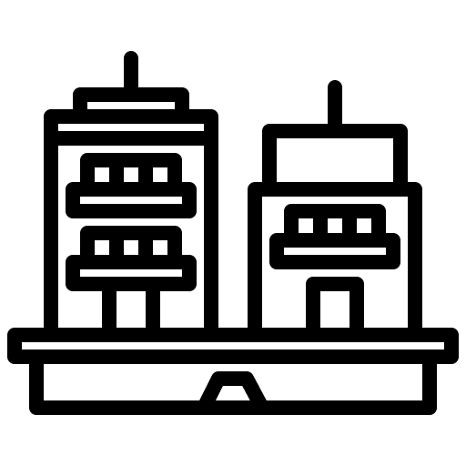 Connection technology smart city connection icon