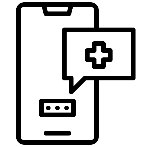 Healthy electronic healthy hospital icon