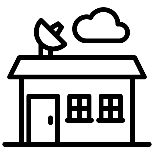 Home buildings electronics smart city icon