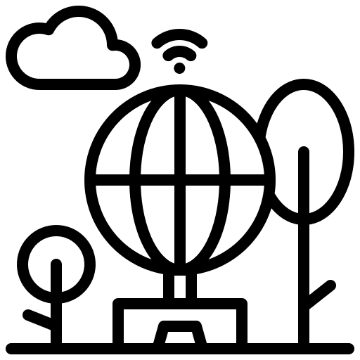 Park leisure bench park icon