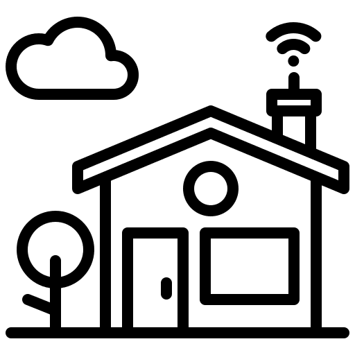 Smarthome wireless wifi smart home icon