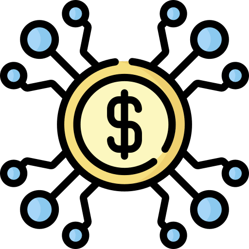 Currency business and finance currency digital money icon