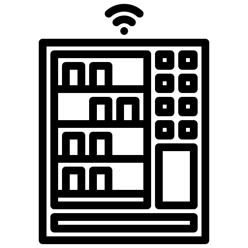 Vending machine electronics machine commerce and shopping icon