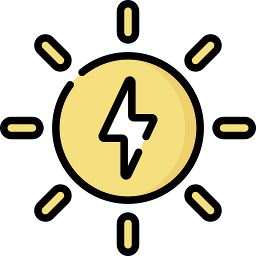 Solar energy ecology and environment sun energy light icon