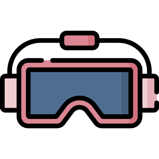 Virtual reality glasses gadget electronics vr goggles icon