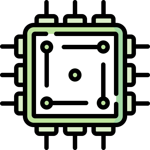 Chip smart chip internet of things icon