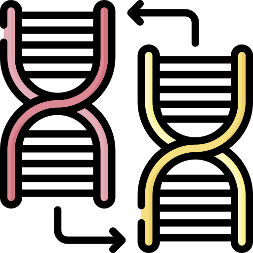 Dna exchange dna healthcare and medical icon