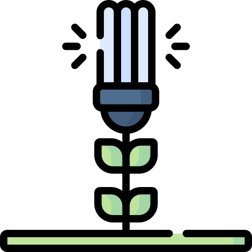 Eco energy plant ecology green energy icon