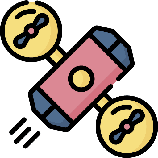 Flying car vehicle science fiction car icon