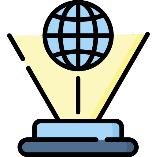 Hologram hologram science fiction robotics icon