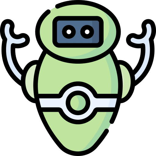 Robot machine robotic technology icon