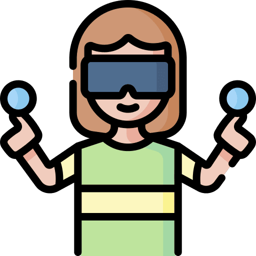 Virtual reality multimedia vr glasses game icon