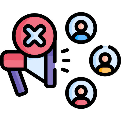 Propaganda communications propaganda fraud icon