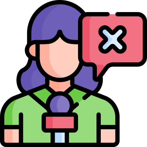 News reporter woman people caucasian icon