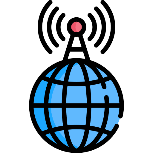 Broadcast tv broadcast communications icon