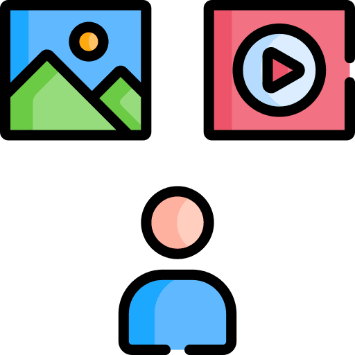 Media image social media video player icon