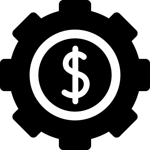 Dollar money gear dollar icon