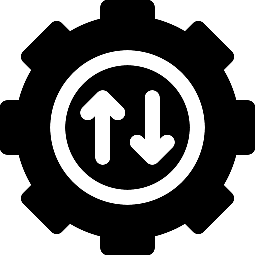 Data transfer data settings multimedia icon