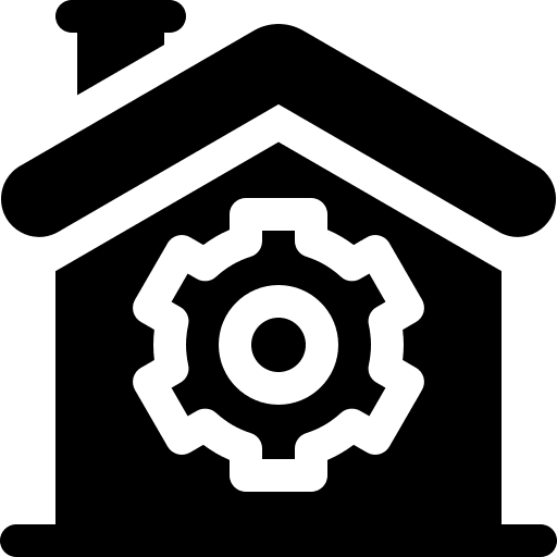 Home repair gear build workshop icon