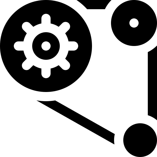 Mechanics construction and tools assembly gear icon