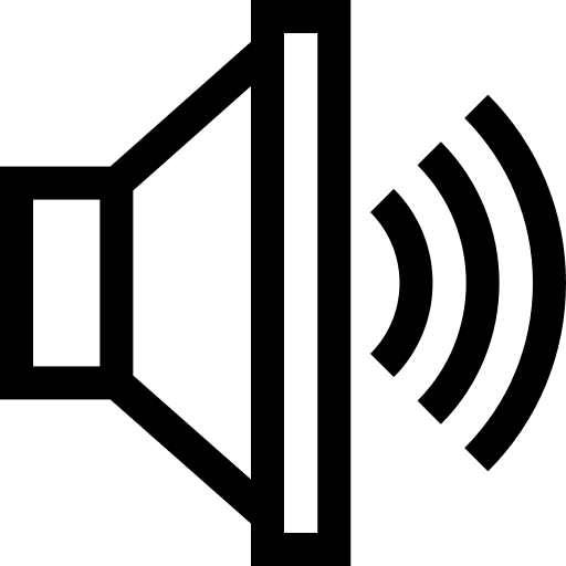 High volume audio sound music player icon