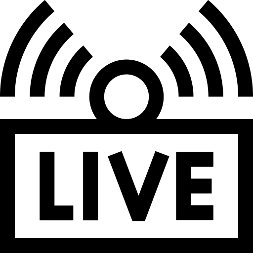 Live live audio music and multimedia icon