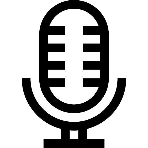 Microphone voice recorder communications electronics icon