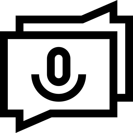 Chat podcast online chat icon