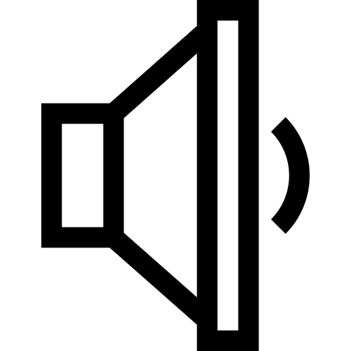 Low volume speaker volume ui icon