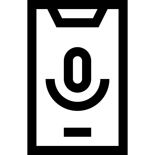 Podcast record microphone voice icon