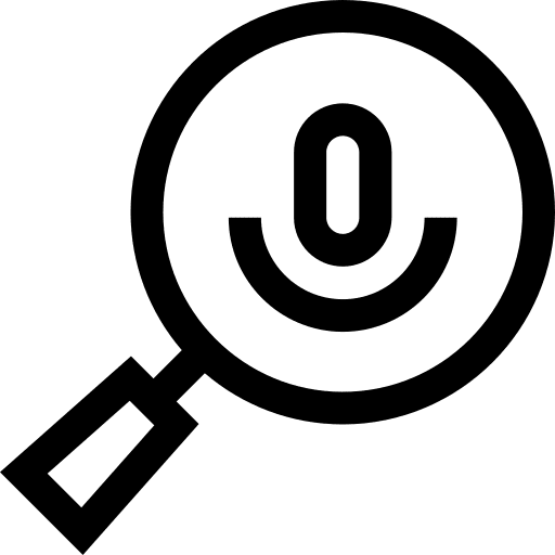 Search radio microphone audio icon