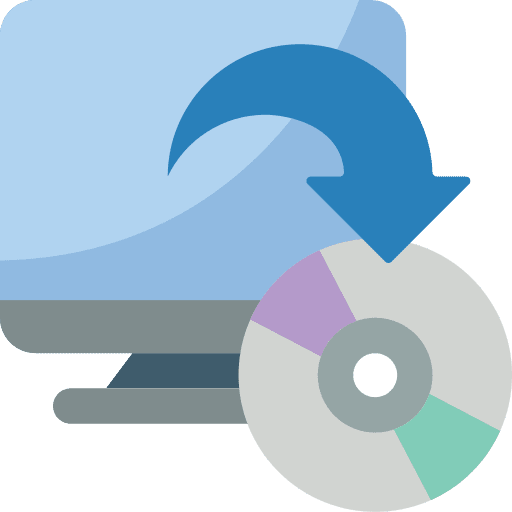 Backup copy sync recovery backup copy icon