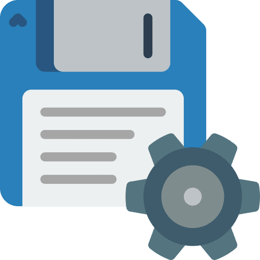 Save data backup settings icon