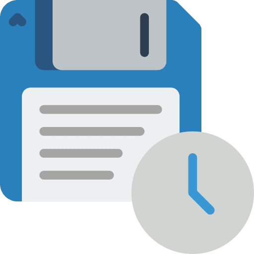 Save sync time save icon